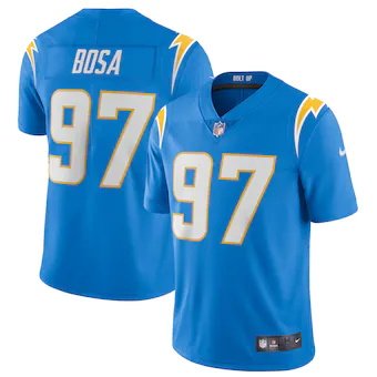 mens nike joey bosa powder blue los angeles chargers vapor 